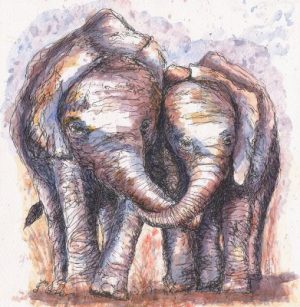 Side by Side | 14"x14" Original