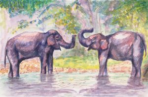 At the River | 9"x12" Print