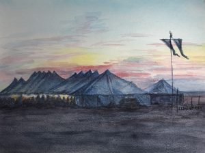 Symphony at Flint Hills | 12"x15" Direct to Watercolor