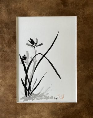 Flower in Ink | 12"x10" Original Ink Drawing